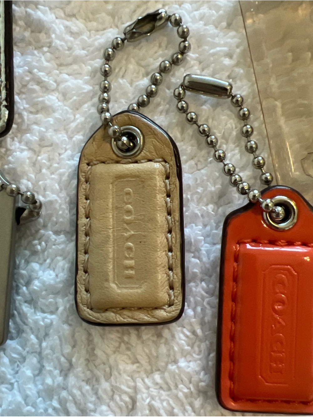 Coach Leather Tag Keychain Lot - Assorted Colors - Picture 9 of 13